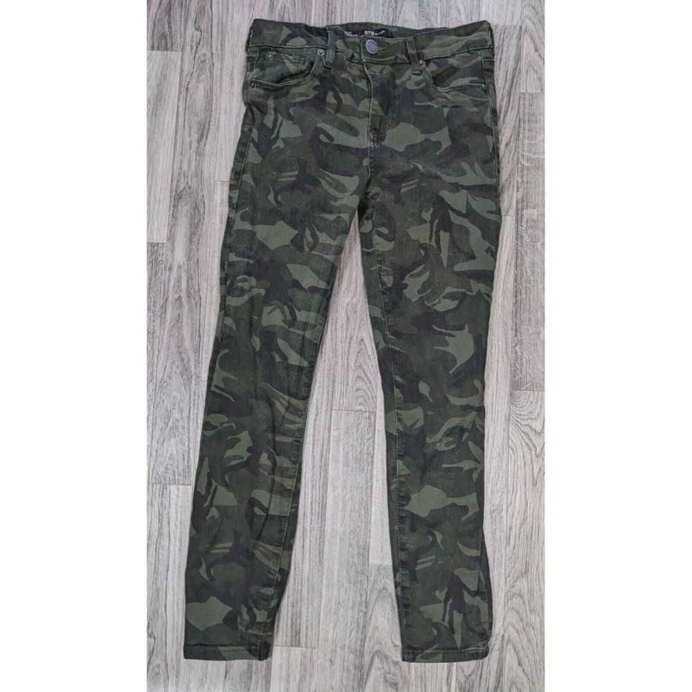 STS Blue Size 29 Ellie High Rise Ankle Camouflage‎ Camo Green Denim Jeans